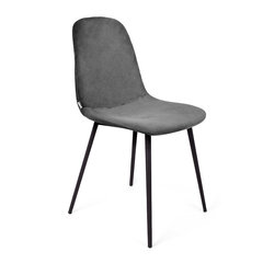HOMLA SLANK Серый бархатный стул 44x52x85см цена и информация | Стулья для кухни и столовой | 220.lv