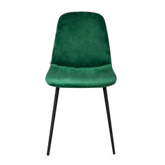 HOMLA Krēsls SLANK samta smaragds zaļš 44x52x85 cm cena un informācija | Virtuves un ēdamistabas krēsli | 220.lv