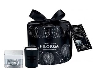 Filorga komplekts: atjaunojošs sejas krēms, 50 ml + Aromātiskā svece, 70 g cena un informācija | Ķermeņa krēmi, losjoni | 220.lv