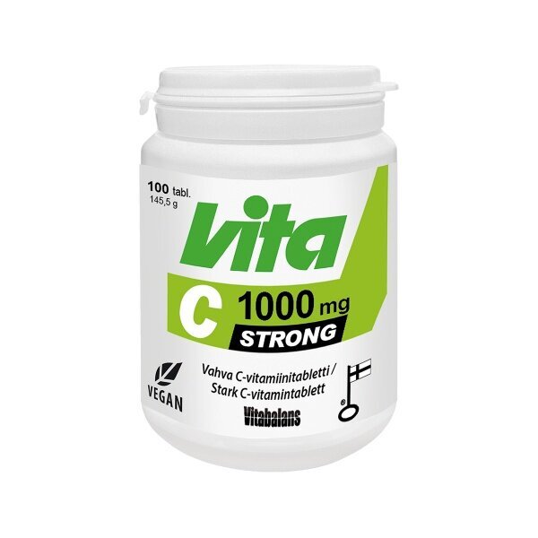 Uztura bagātinātājs Vita C Strong 1000mg tab. N100 cena un informācija | Vitamīni, preparāti, uztura bagātinātāji imunitātei | 220.lv