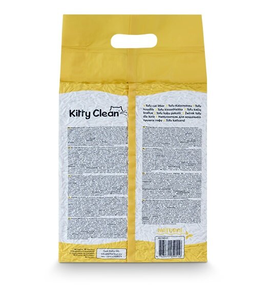 KittyClean Tofu kaķu pakaiši /2,5kg/ Natural цена и информация | Kaķu smiltis, pakaiši | 220.lv