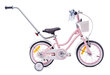 Bērnu velosipēds Sun Baby J03.016.2.7 - HEART 14', rozā cena un informācija | Velosipēdi | 220.lv