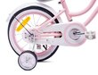 Bērnu velosipēds Sun Baby J03.016.2.7 - HEART 14', rozā cena un informācija | Velosipēdi | 220.lv