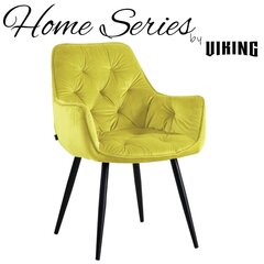 2 krēslu komplekts Viking, Prince, dzeltens cena un informācija | Virtuves un ēdamistabas krēsli | 220.lv