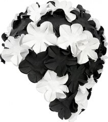 Aqua-Speed Bloom латексная шапочка для плавания черно-белая цена и информация | Шапочки для плавания | 220.lv