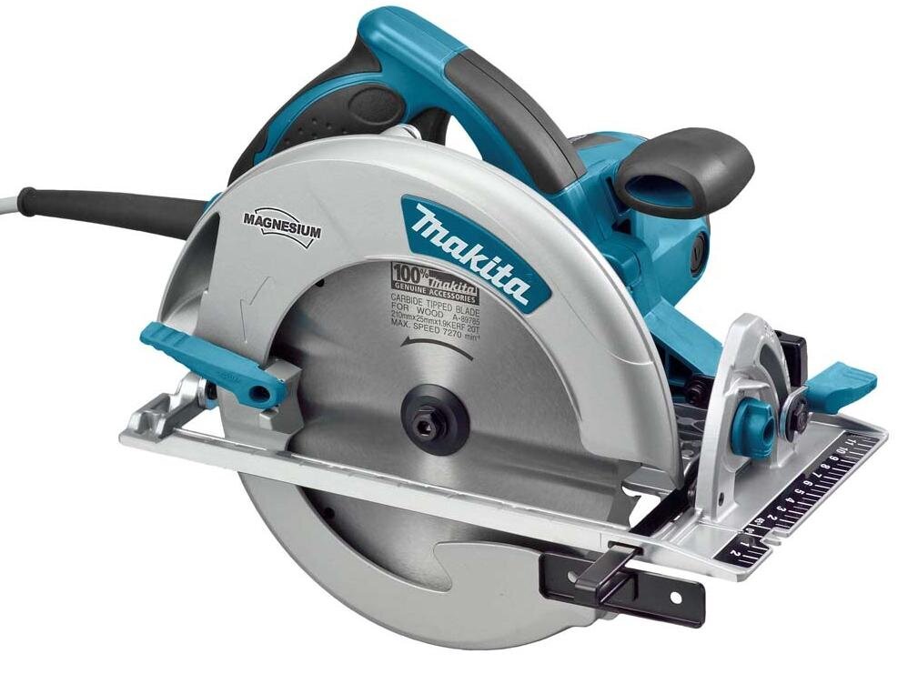 Ripzāģis Makita 1800W 210mm 75.5/57mm 5008MG, bez akumulatora un lādētāja cena un informācija | Zāģi, ripzāģi | 220.lv