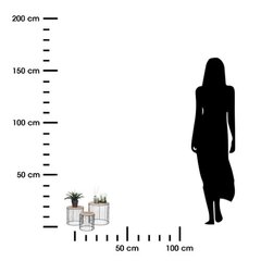 3 mini galdiņu komplekts Harp melns/dabīgs цена и информация | Журнальные столики | 220.lv