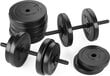 Regulējamu svaru komplekts Gymtek G-66481, 2x20kg, melns цена и информация | Svari, hanteles, stieņi | 220.lv