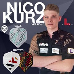 Spārni L-style L1 Pro Nico Kurz, krāsaini цена и информация | Дартс | 220.lv