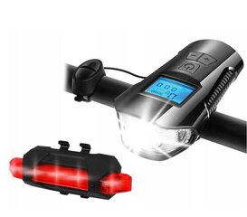 Многофункциональный светодиодный велосипедный фонарь с аккумулятором 2000 мАч. цена и информация | Велосипедные фонари, отражатели | 220.lv