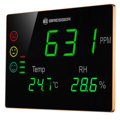 BRESSER CO2 mērierīce Smile XXL ar luksoforu un īpaši lielu LED displeju cena un informācija | Meteostacijas, āra termometri | 220.lv