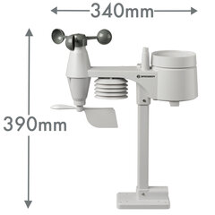 BRESSER 5-in-1 āra sensors cena un informācija | Meteostacijas, āra termometri | 220.lv