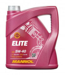 Масло моторное Mannol 7903 Elite 5W-40, 4 л цена и информация | Моторное масло | 220.lv