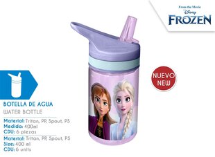 Frozen II tritāna pudele 400ml cena un informācija | Ūdens pudeles | 220.lv