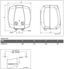 Tvertnes ūdens sildītājs zem izlietnes 15 l TR2000T - mini BOSCH цена и информация | Водонагреватели | 220.lv