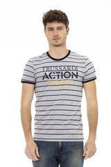 Trussardi Action - 2AT24_R 2AT24_R_13Grey-Navy-XXL цена и информация | Мужские футболки | 220.lv