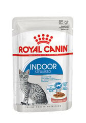 Royal Canin indoor sterilized morsels in gravy sterilizētiem kaķiem, 85 g cena un informācija | Konservi kaķiem | 220.lv