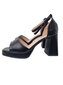 Sieviešu augstpapēžu sandales SEASTAR, melnas. cena un informācija | Sieviešu sandales | 220.lv
