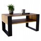 Kafijas galdiņš Perfektciecie Karo, 92x53,6x45 cm, brūns/melns cena un informācija | Žurnālgaldiņi | 220.lv