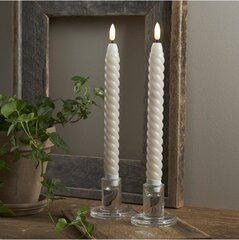 Набор светодиодных свечей Swirl 2шт 25см цена и информация | Подсвечники, свечи | 220.lv