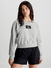 CALVIN KLEIN Lounge Sweatshirt Grey Heather 545664682 cena un informācija | Sieviešu džemperi | 220.lv