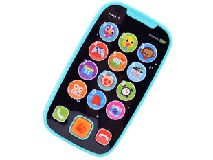 Интерактивный детский телефон, синий цена и информация | Игрушки для малышей | 220.lv