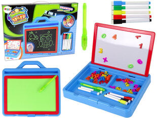 2in1 magnētiskā zīmēšanas tāfele ar gaismas krāsām cena un informācija | Attīstošās rotaļlietas | 220.lv