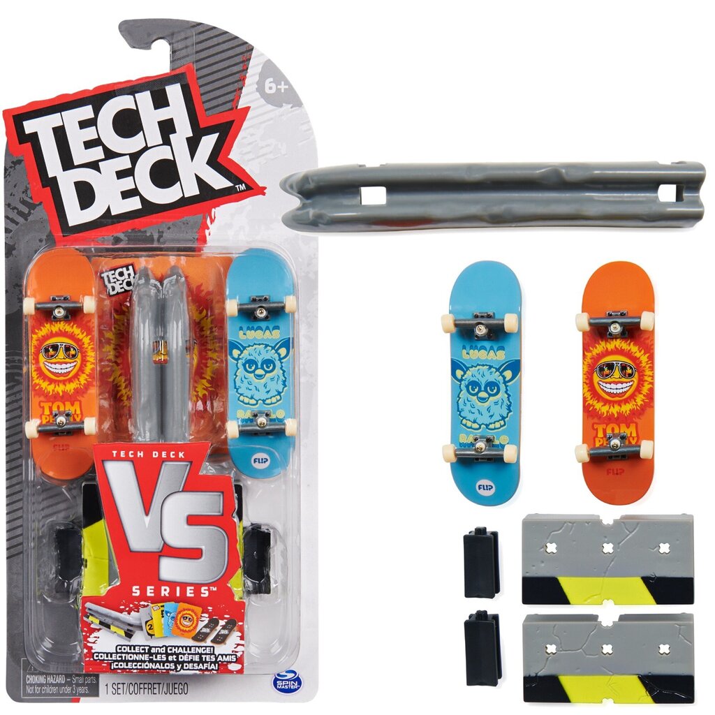 Pirkstu uzlikas komplekts Tech Deck Flip VS Series cena un informācija | Rotaļlietas zēniem | 220.lv