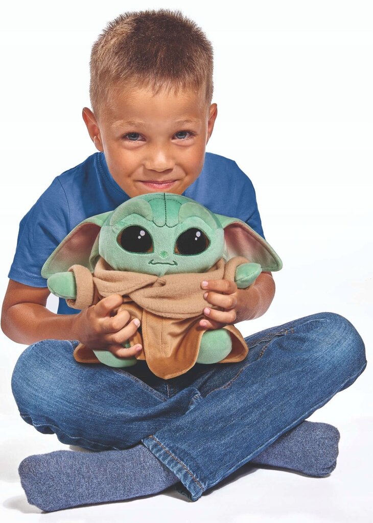 Plīša mīkstā rotaļlieta Baby Yoda Star Wars, 25cm cena un informācija | Mīkstās (plīša) rotaļlietas | 220.lv