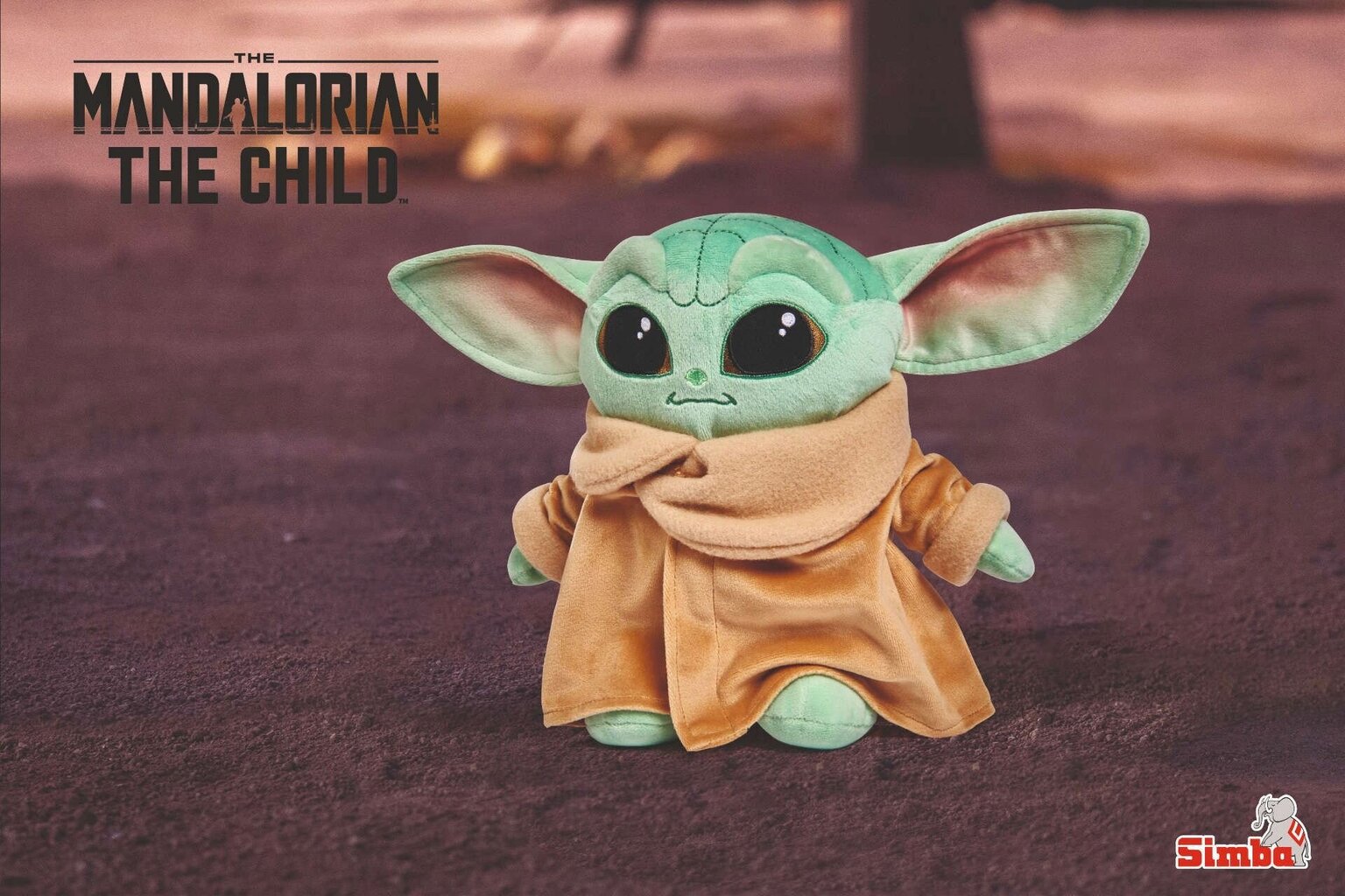 Plīša mīkstā rotaļlieta Baby Yoda Star Wars, 25cm cena un informācija | Mīkstās (plīša) rotaļlietas | 220.lv
