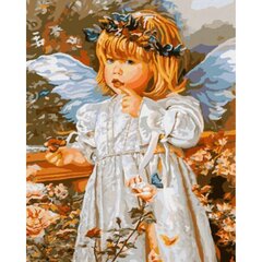 Gleznošanas komplekts pēc numuriem Miera eņģelis 40x50 cena un informācija | Gleznas pēc numuriem | 220.lv