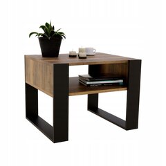 Kafijas galdiņš Perfektciecie Karo, 65x53,6x45 cm, brūns/melns cena un informācija | Žurnālgaldiņi | 220.lv