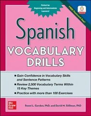 Spanish Vocabulary Drills цена и информация | Учебный материал по иностранным языкам | 220.lv