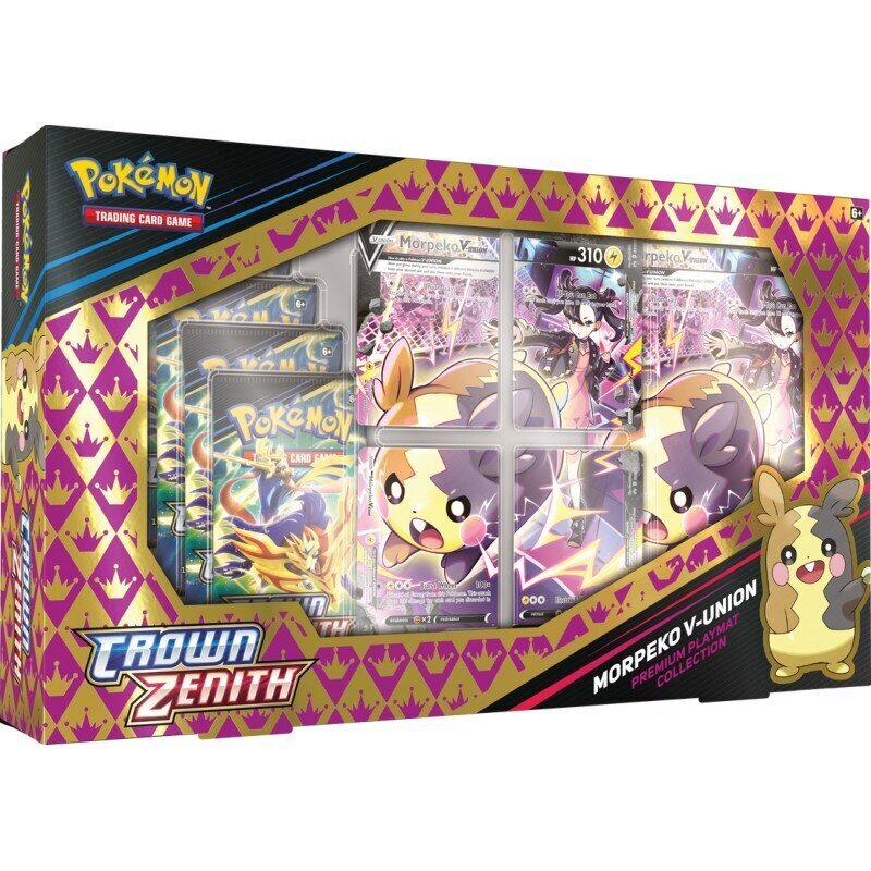 Kāršu spēle Pokemon TCG Zobens un vairogs 12.5 Crown Zenith Premium Playmat kolekcija, Morpeko V Union, ENG цена и информация | Galda spēles | 220.lv