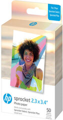 Фотобумага HP Sprocket Select Zink, 5.8x8.6 см, 50 листов цена и информация | Канцелярия | 220.lv