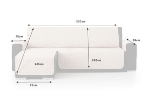 Bestcovers vienpusējs stūra dīvāns, 200 cm cena un informācija | Mēbeļu pārvalki | 220.lv