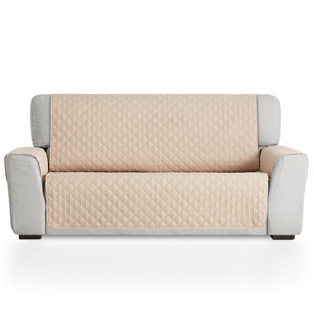 Bestcovers Biezs vienpusējs dīvāna aizsargs 110x195cm, bēšs цена и информация | Mēbeļu pārvalki | 220.lv