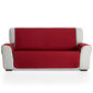 Bestcovers Biezs vienpusējs dīvāna aizsargs 110x195cm, sarkans cena un informācija | Mēbeļu pārvalki | 220.lv