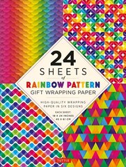 Rainbow Patterns Gift Wrapping Paper - 24 sheets of: 18 x 24 (45 x 61 cm) Wrapping Paper cena un informācija | Grāmatas par veselīgu dzīvesveidu un uzturu | 220.lv