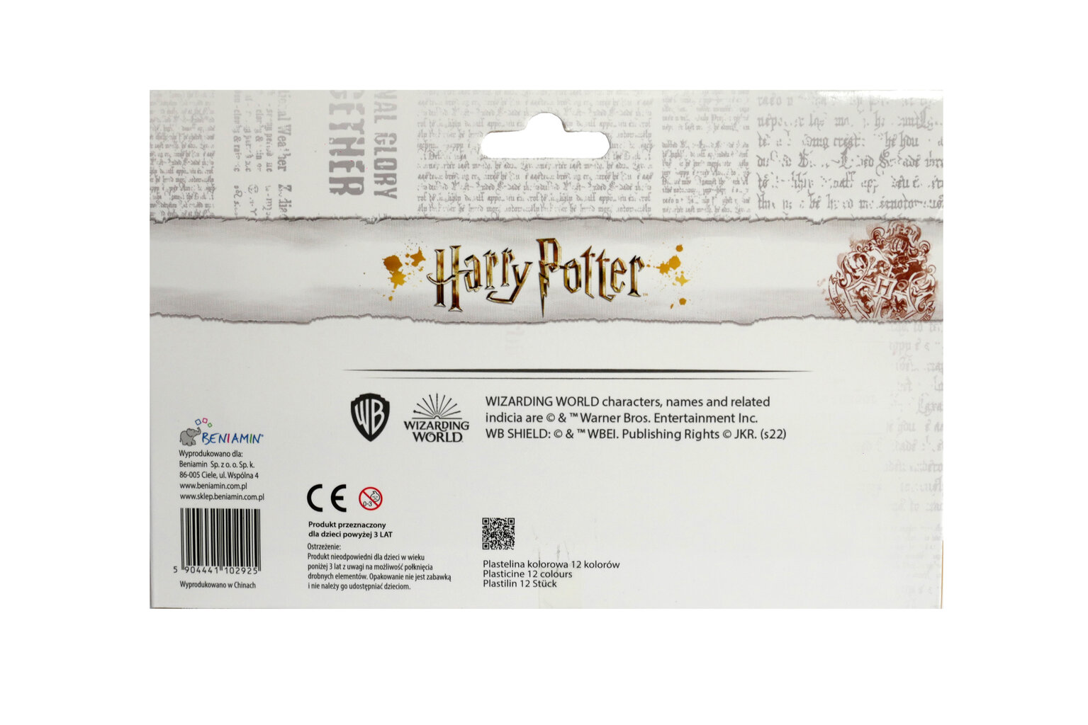 Plastilīns Harijs Poters, 12 krāsas cena un informācija | Modelēšanas un zīmēšanas piederumi | 220.lv