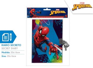 Piekaramā dienasgrāmata Spiderman цена и информация | Тетради и бумажные товары | 220.lv