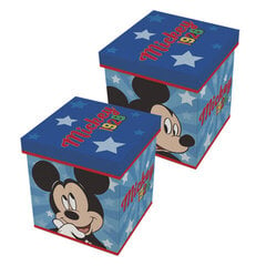 Uzglabāšanas konteiners Mickey Mouse cena un informācija | Veļas grozi un mantu uzglabāšanas kastes | 220.lv