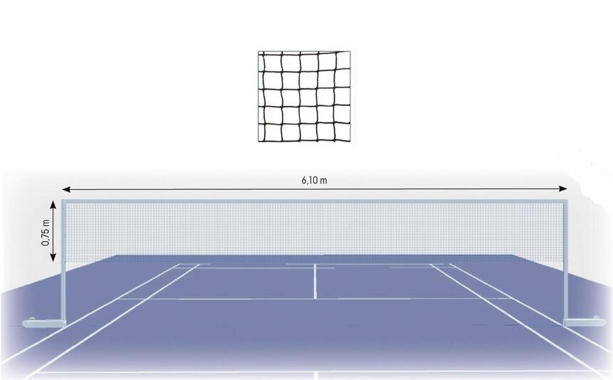 Badmintona tīkls Tremblay, 1 gab, balts цена и информация | Badmintons | 220.lv
