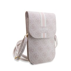 Guess PU 4G Printed Stripes Phone Bag Pink цена и информация | Чехлы для телефонов | 220.lv