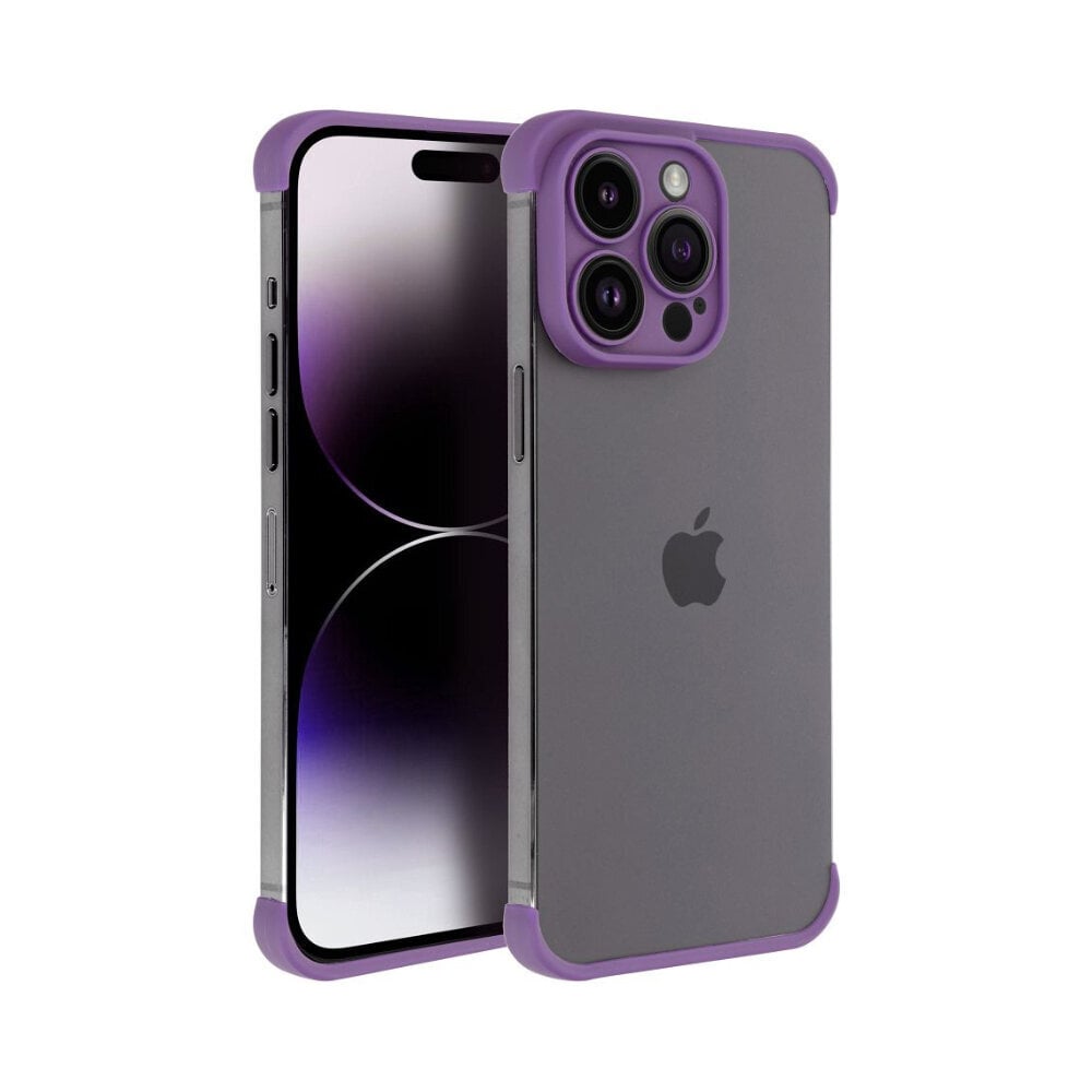 iPhone 14 (6,1") MINI BUMPERS futrālis ar kameras aizsardzību - Tumši violets cena un informācija | Telefonu vāciņi, maciņi | 220.lv