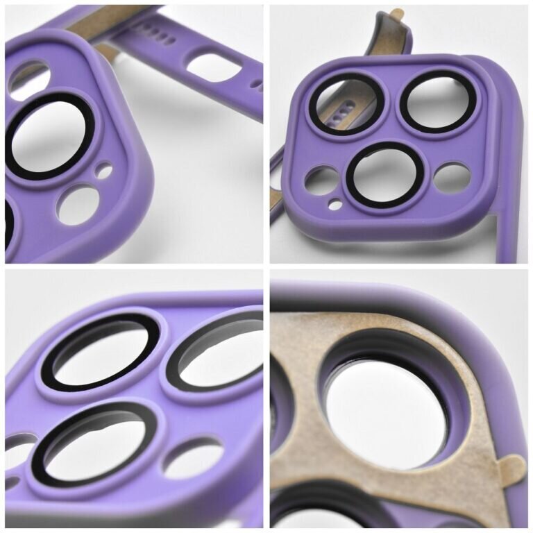 iPhone 13 Pro Max (6,7") MINI BUMPERS futrālis ar kameras aizsardzību - Tumši violets cena un informācija | Telefonu vāciņi, maciņi | 220.lv