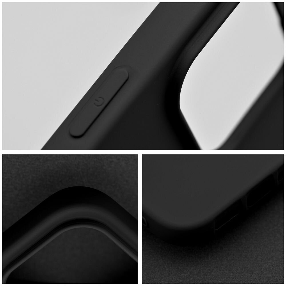 Forcell silikona apvalks priekš iPhone 7/8/SE (4,7”) – Melns cena un informācija | Telefonu vāciņi, maciņi | 220.lv