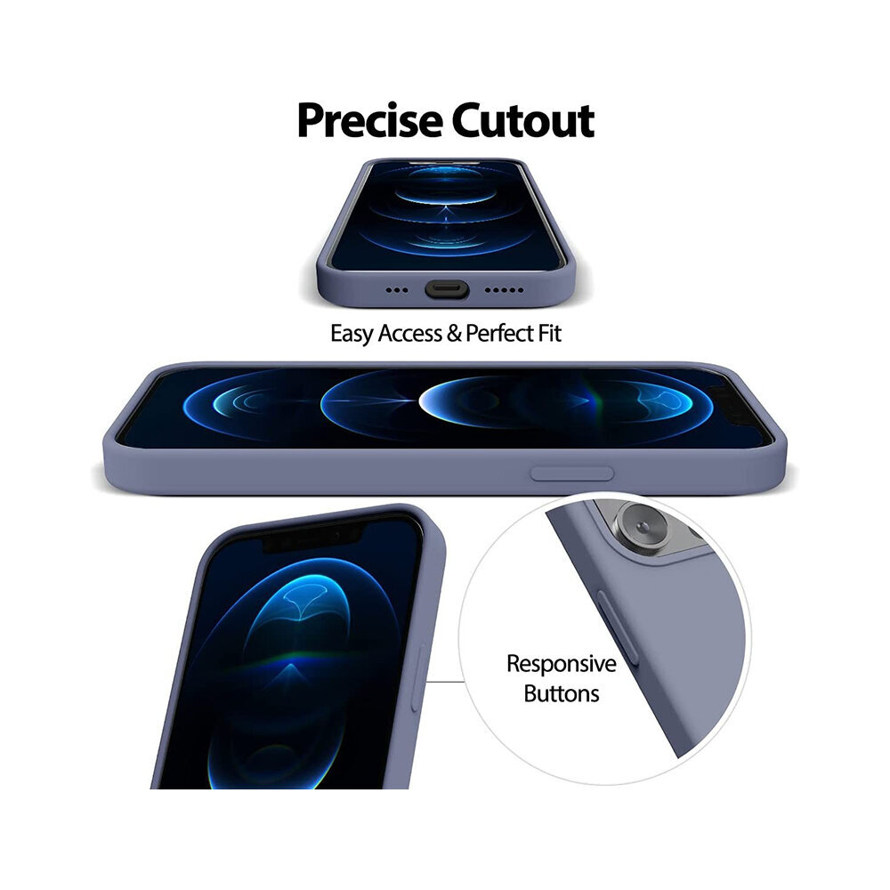 Mercury Goospery Silikona apvalks priekš iPhone 14 Pro (6,1″) - Lavandas pelēks cena un informācija | Telefonu vāciņi, maciņi | 220.lv
