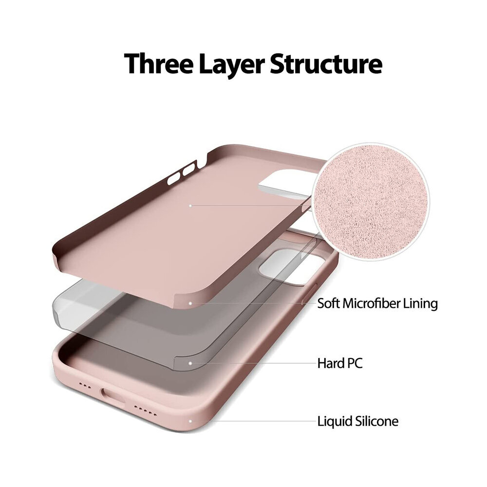 Mercury Goospery Silikona apvalks priekš iPhone 14 (6,1″) - Pink Sand цена и информация | Telefonu vāciņi, maciņi | 220.lv