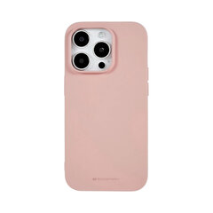 Mercury Goospery Silikona apvalks priekš iPhone 14 Pro Max (6,7″) - Pink Sand cena un informācija | Telefonu vāciņi, maciņi | 220.lv